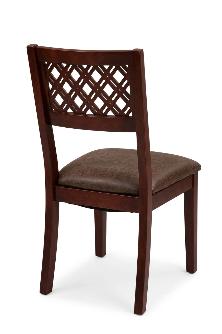 Sheesham Wood 6 Seater Dining Set with Cushioned Chairs - Image 5