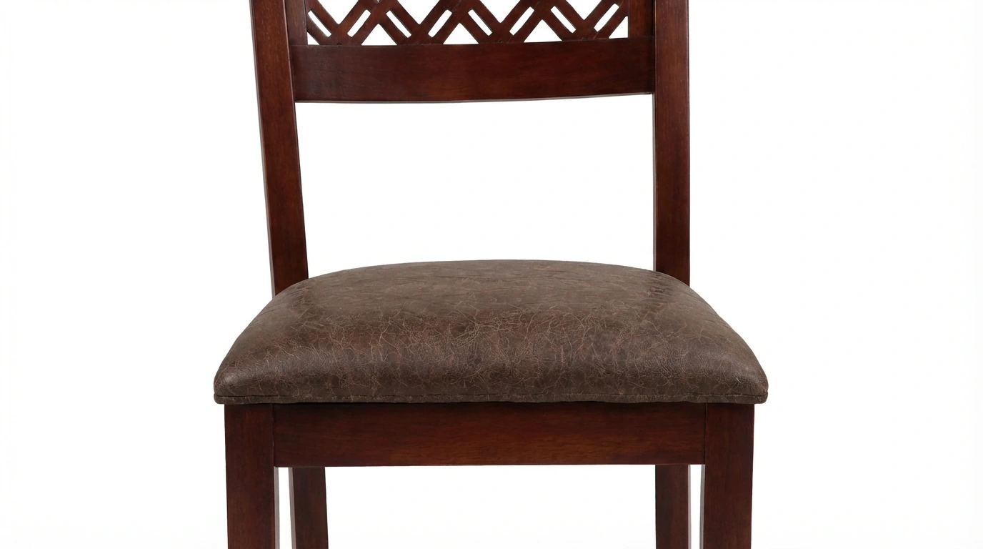 Sheesham Wood 6 Seater Dining Set with Cushioned Chairs - Image 8