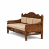 Traditional living room furniture 5-seater sofa set with marble flooring and artistic wall panels - Image 4