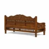 Traditional living room furniture 5-seater sofa set with marble flooring and artistic wall panels - Image 5