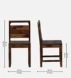 Aarush Solid Wood 6 Seater Dining Set in Natural Walnut Finish - Image 7