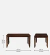 Aarush Solid Wood 6 Seater Dining Set in Natural Walnut Finish - Image 4