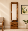 Alden Solid Wood Dressing Table in Walnut Finish