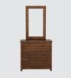 Avery Wooden Dressing Table with Mirror in Honey Oak Finish - Image 2