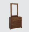 Avery Wooden Dressing Table with Mirror in Honey Oak Finish - Image 6