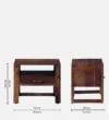 Avira Sheesham Wood Dressing Unit in Natural Finish - Image 4