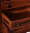 Berlin Sheesham Wood Dressing Table in Teak Finish - Image 2