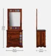 Berlin Sheesham Wood Dressing Table in Teak Finish - Image 3