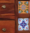 Berlin Sheesham Wood Dressing Table in Teak Finish - Image 4