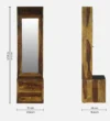 Bristol Sheesham Wood Dressing Table in Provincial Teak Finish - Image 3