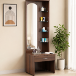 Florence Solid Wood Dressing Table in Walnut Finish