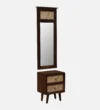 Kenton Solid Wood Dressing Table with Mirror in Walnut Finish - Image 4