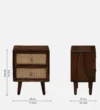 Kenton Solid Wood Dressing Table with Mirror in Walnut Finish - Image 5