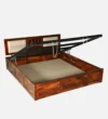 Khohli Solid Sheesham Wood Bed With Hydraulic Storage - Image 4
