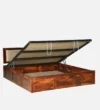 Khohli Solid Sheesham Wood Bed With Hydraulic Storage - Image 5