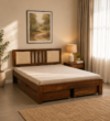 Klink Sheesham Wood Bed With Box Storage