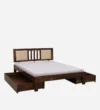Klink Sheesham Wood Bed With Box Storage - Image 4
