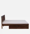 Kural Sheesham Wood Queen Size Bed In Provincial Teak Finish With Drawer Storage - Image 3