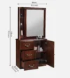 Milan Solid Sheesham Dressing Table in Provincial Teak Finish - Image 4