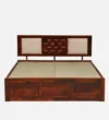 Nais Sheesham Wood King Size Bed With Box Storage - Image 7