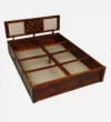 Nais Sheesham Wood King Size Bed With Box Storage - Image 4