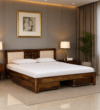 Nisha Sheesham Wood Bed With Storage Drawers