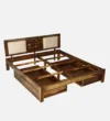 Nisha Sheesham Wood Bed With Storage Drawers - Image 5