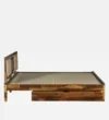 Nisha Sheesham Wood Bed With Storage Drawers - Image 4