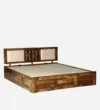Nisha Solid Wood Bed With Storage - Image 7