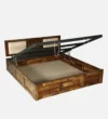 Nisha Solid Wood Bed With Storage - Image 4