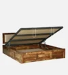 Nisha Solid Wood Bed With Storage - Image 5