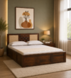 Nivya Sheesham Wood  Bed With Box Storage