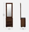 Orlando Solid Wood Dressing Table in Honey Oak Finish - Image 7