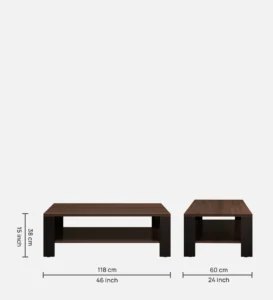 Nain Coffee Table In Dark Acazia Finish - Image 3