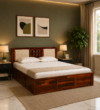 Ram Solid Sheesham Wood Storage Beds