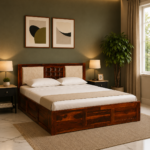 Ram Solid Sheesham Wood Storage Beds