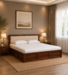 Ranishka Solid Sheesham Wood Storage Beds