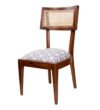 Royal Fabric Dining Chair In Teak Finish - Image 3