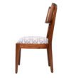 Royal Fabric Dining Chair In Teak Finish - Image 5