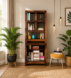 Royal Solid Sheesham Wood Book Shelf with Study Tables