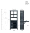 Royal Solid Sheesham Wood Book Shelf with Study Tables - Image 3