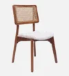 Royal Teak Wood Dining Chair In Teak Gold Finish - Image 4