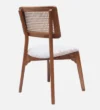 Royal Teak Wood Dining Chair In Teak Gold Finish - Image 5