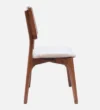 Royal Teak Wood Dining Chair In Teak Gold Finish - Image 7