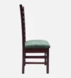 Royal Teak Wood Dining Chair (Brown Green) - Image 7