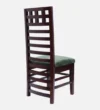 Royal Teak Wood Dining Chair (Brown Green) - Image 5