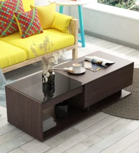 Sang Large Coffee Table In Choco Walnut Finish