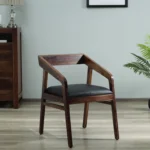 plint Sheesham Wood Arm Chair In Honey Oak Finish
