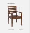 Gen Sheesham Wood Arm Chair In Provincial Teak Finish - Image 9