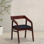 klint Sheesham Wood Arm Chair In Honey Oak Finish